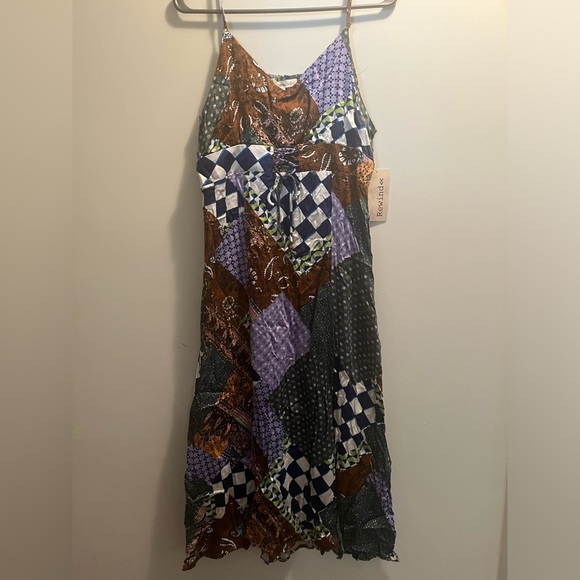 NEW Rewind Juniors Girls Corset Print Midi Slip Dress sz:XL - Picture 6 of 13